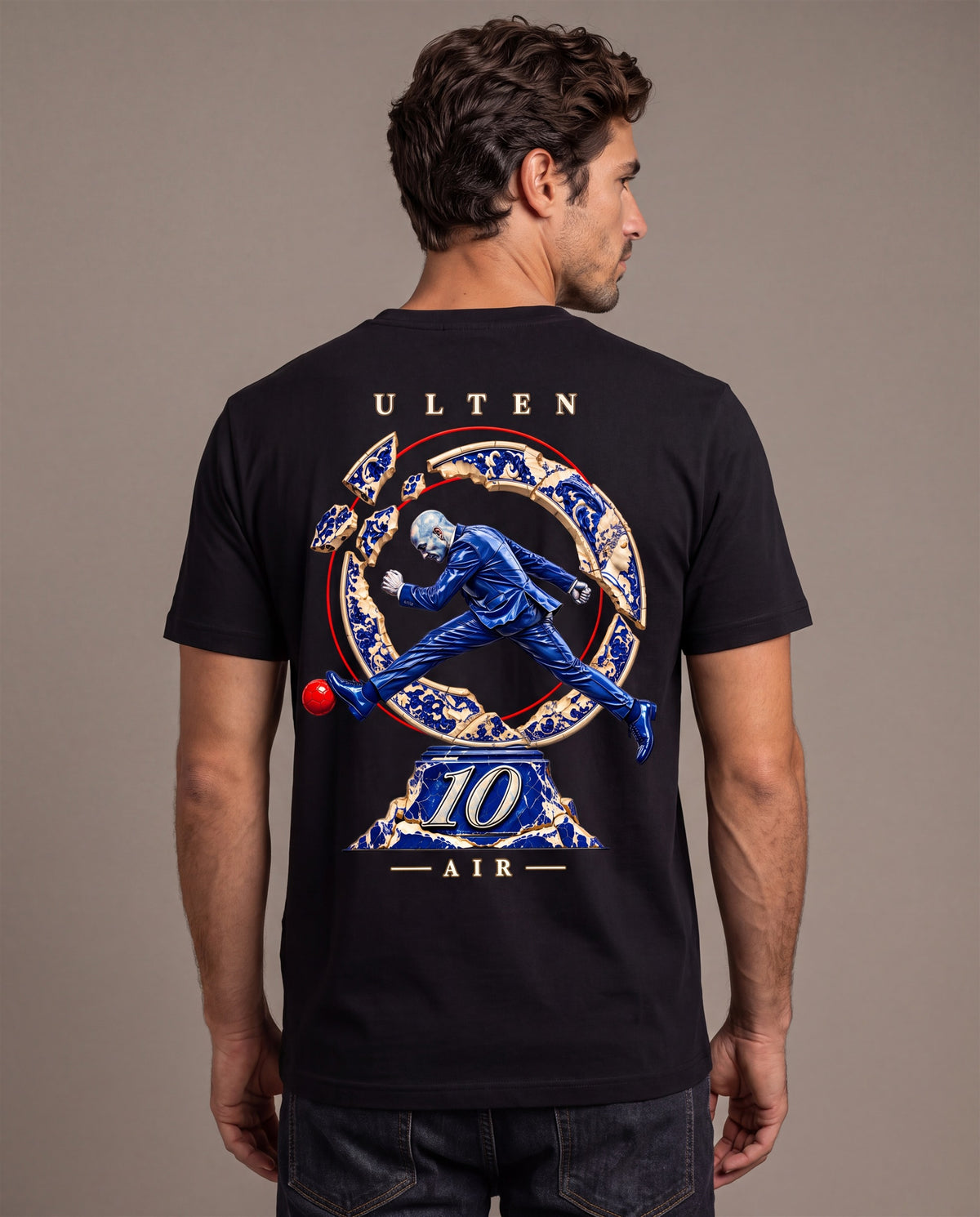 ULTEN — T-shirt AIR 10 Porcelaine | Noir