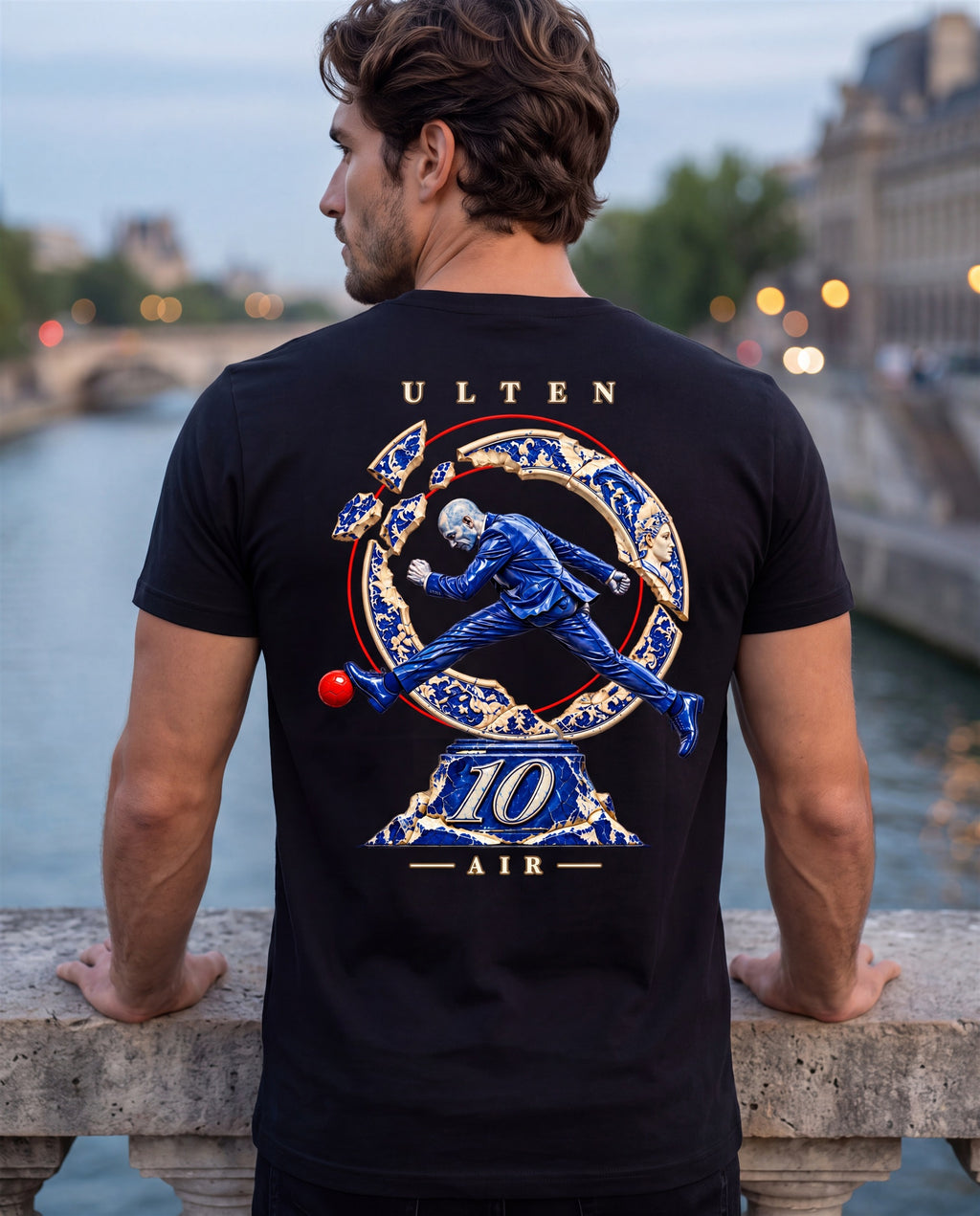 ULTEN — T-shirt AIR 10 Porcelaine | Noir