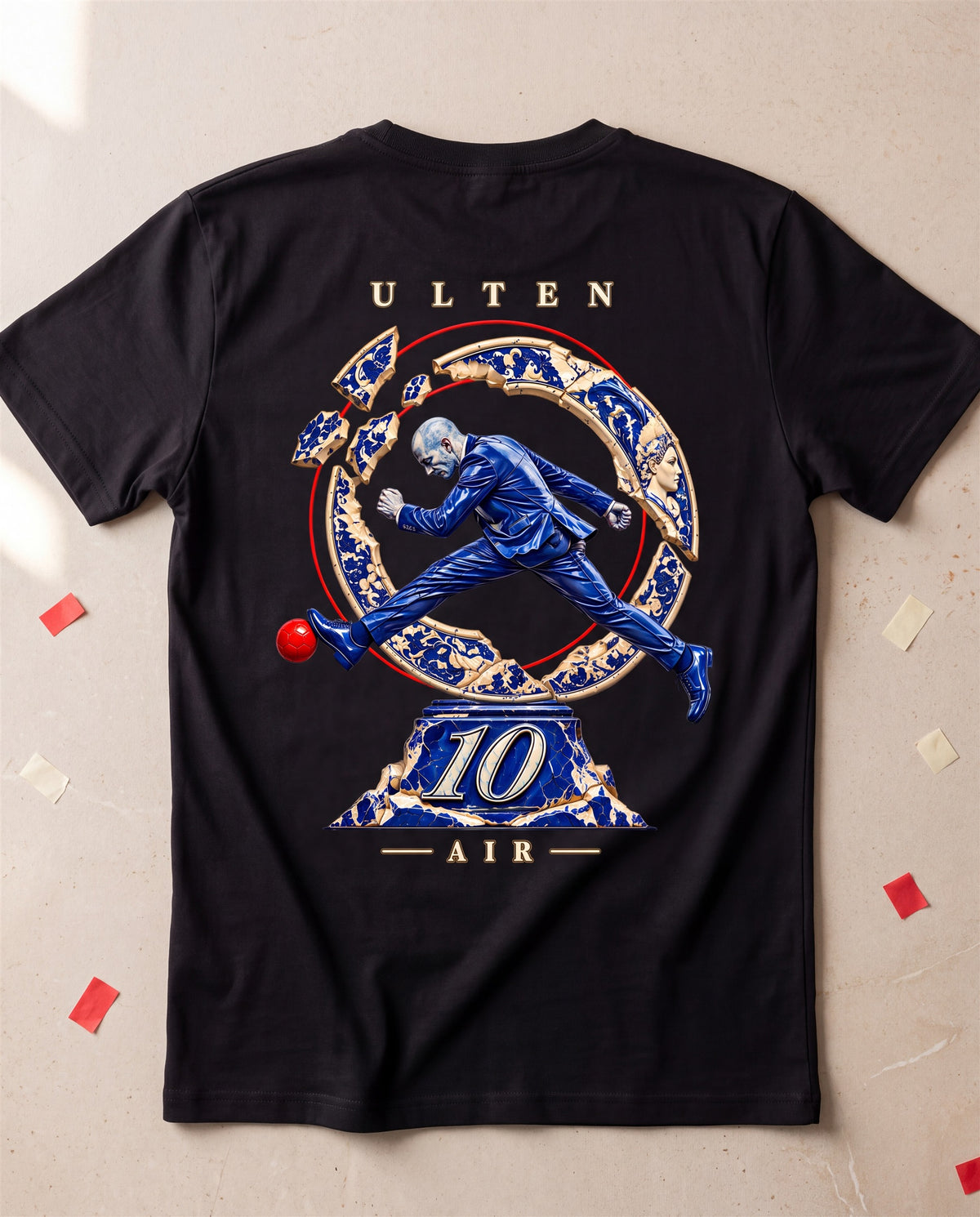 ULTEN — T-shirt AIR 10 Porcelaine | Noir