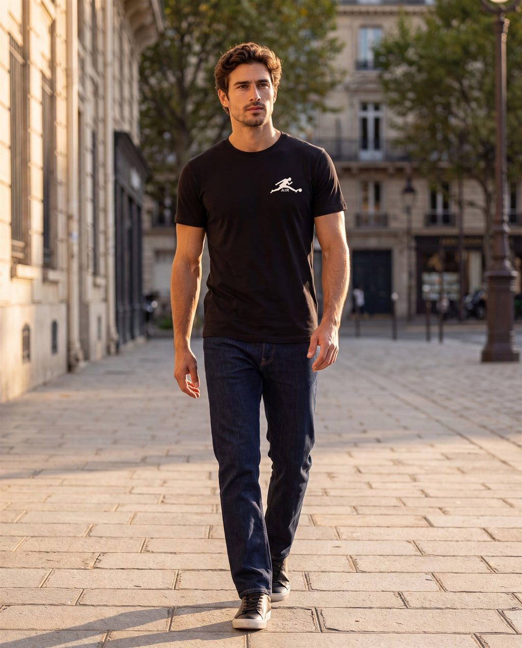 T-shirt ULTEN 10 Porcelaine noir – vue 3