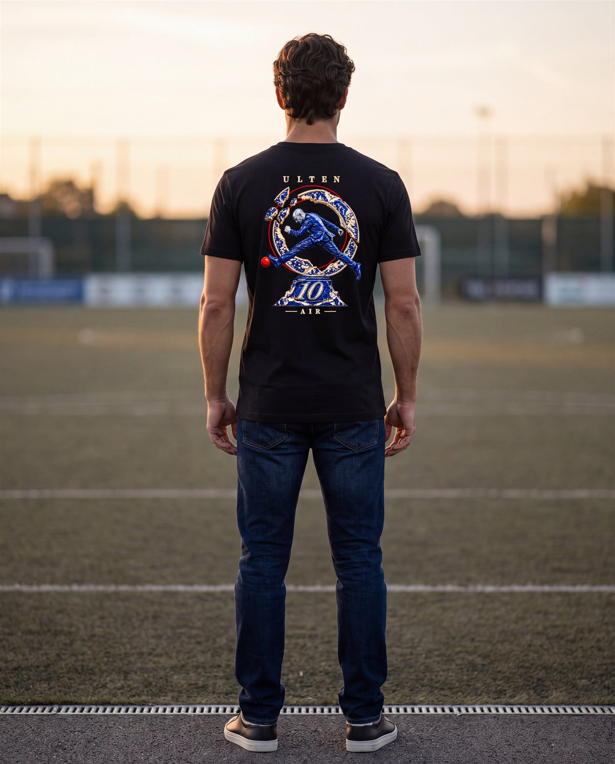 T-shirt ULTEN 10 Porcelaine noir – vue 8