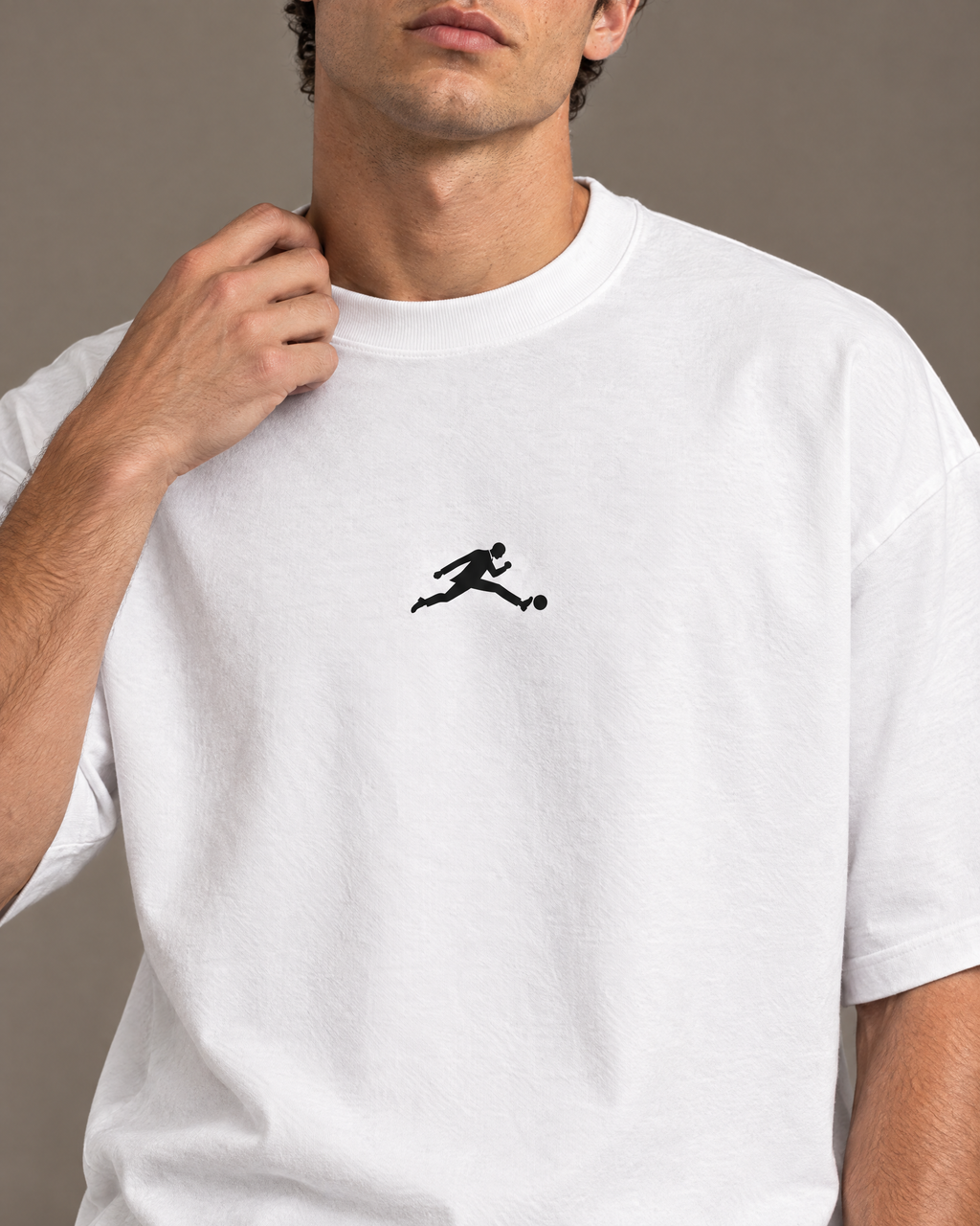 T-shirt oversize « 88' J'AI CRAQUÉ ! » – Blanc