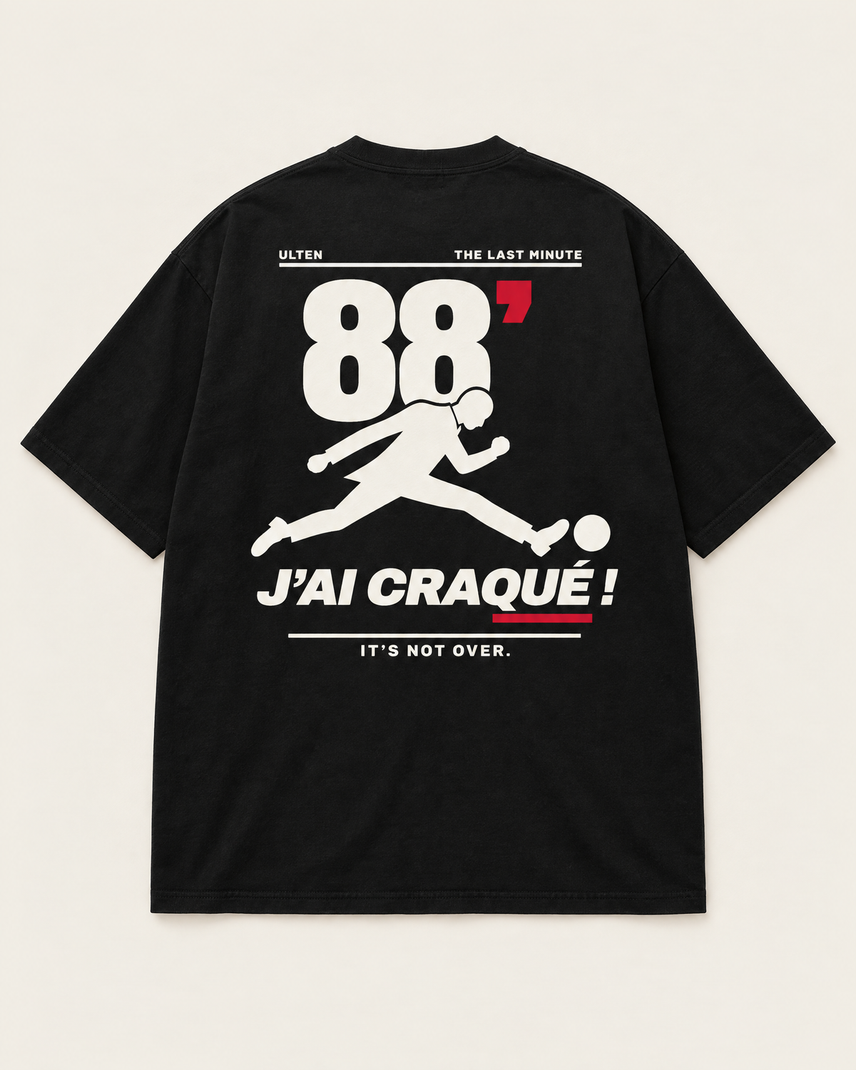 T-shirt oversize ULTEN 88' noir – dos