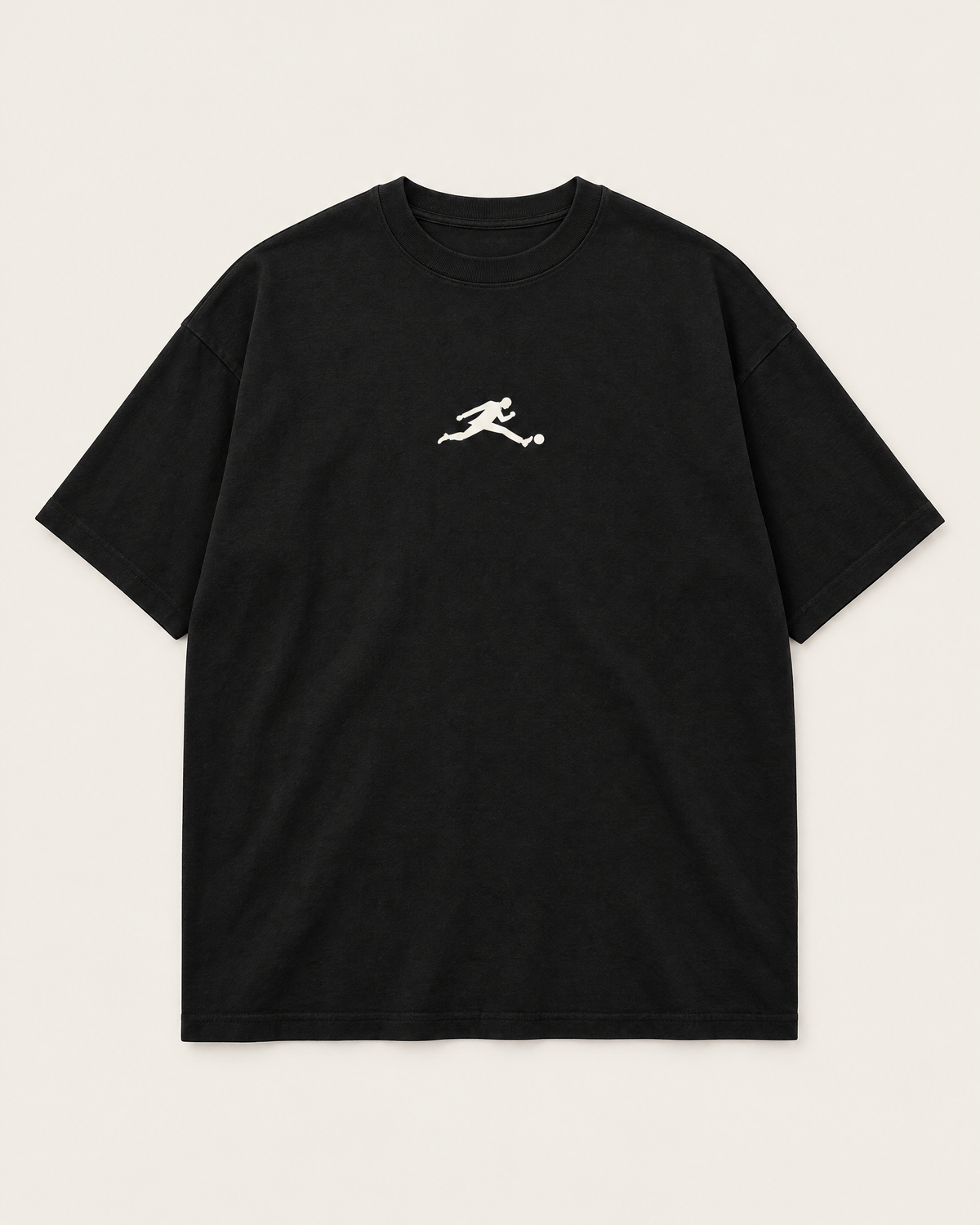 T-shirt oversize ULTEN 88' noir – devant, logo centré