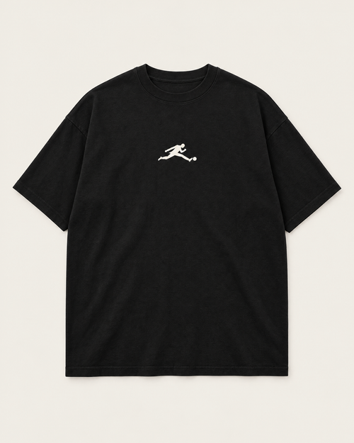 T-shirt oversize ULTEN 88' noir – devant, logo centré